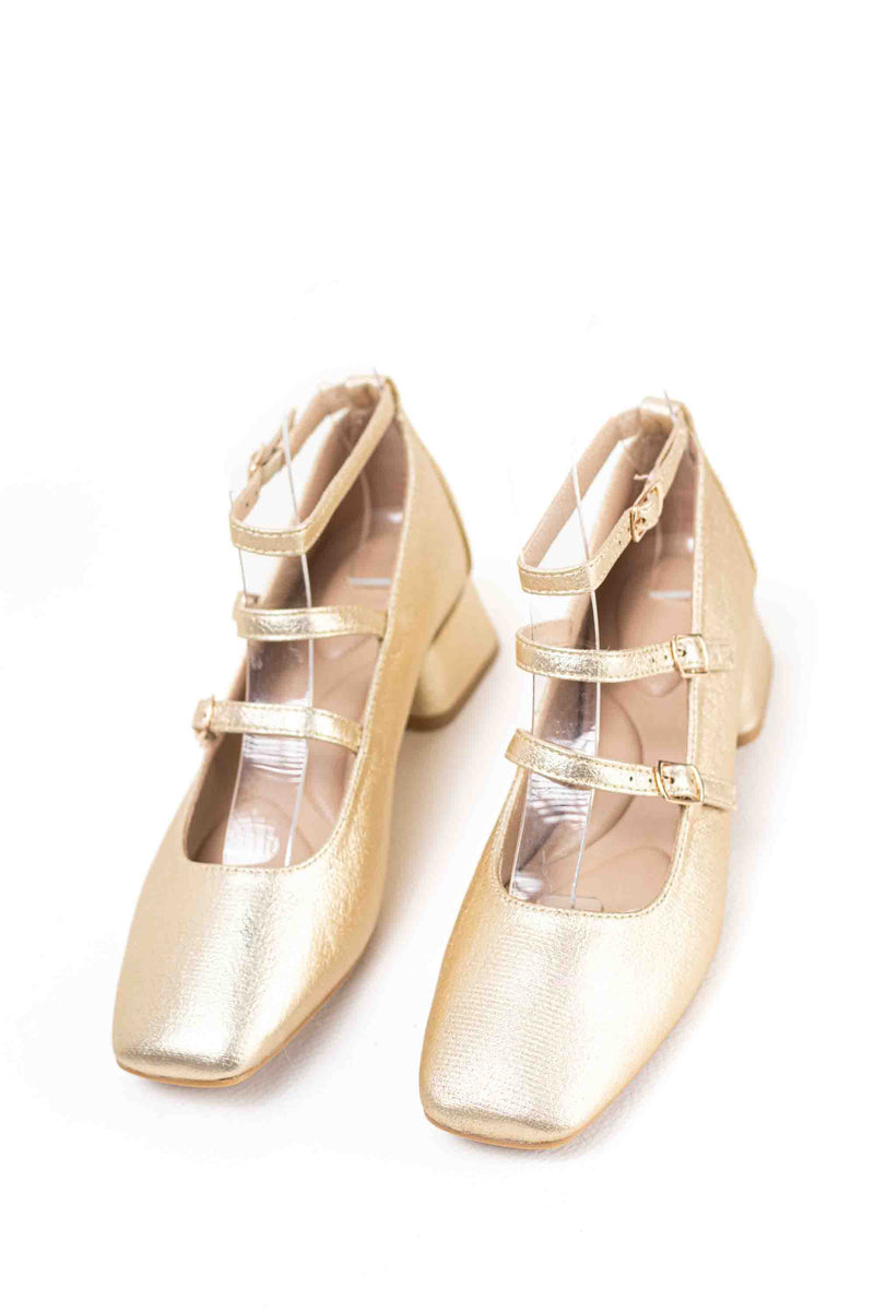 Bailarinas mujer con tacón bajo puntera cuadrada con plantilla