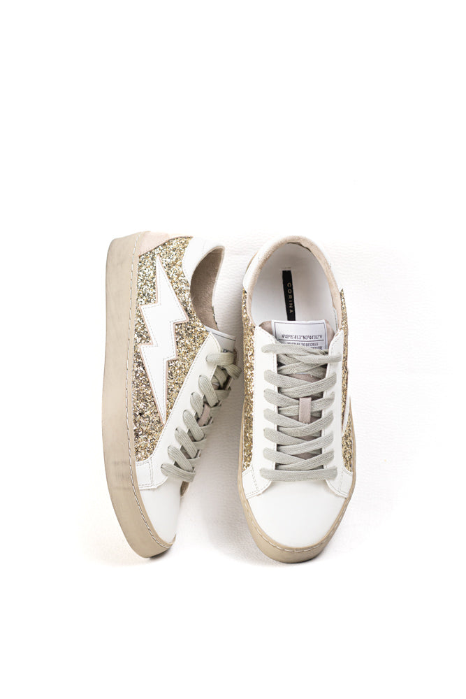 Zapatillas Casual para Mujer con Detalles Brillantes y Estrella Azul,  combina confort y