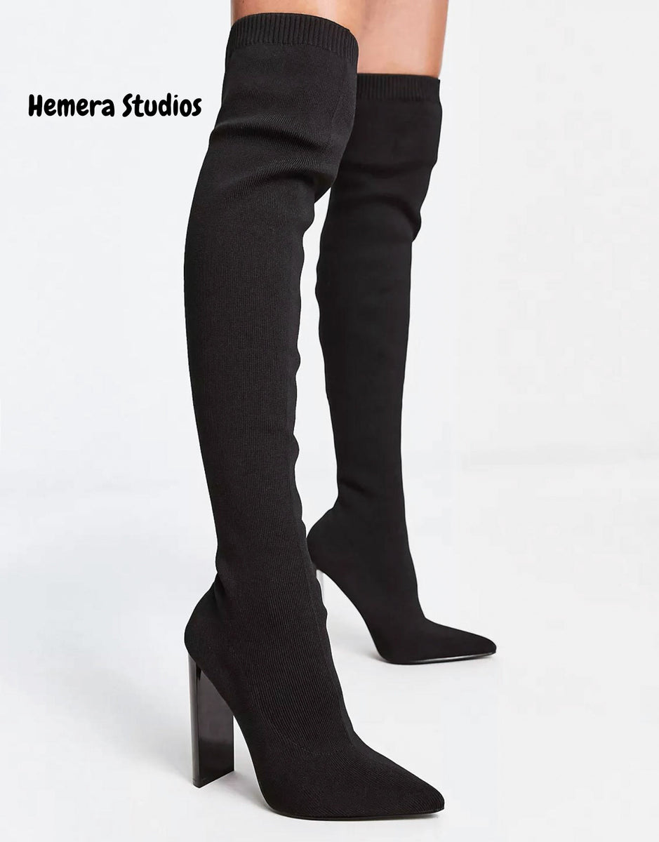 Botas Mosqueteras Botas Largas De Calcetin Calcetín Botas Altas