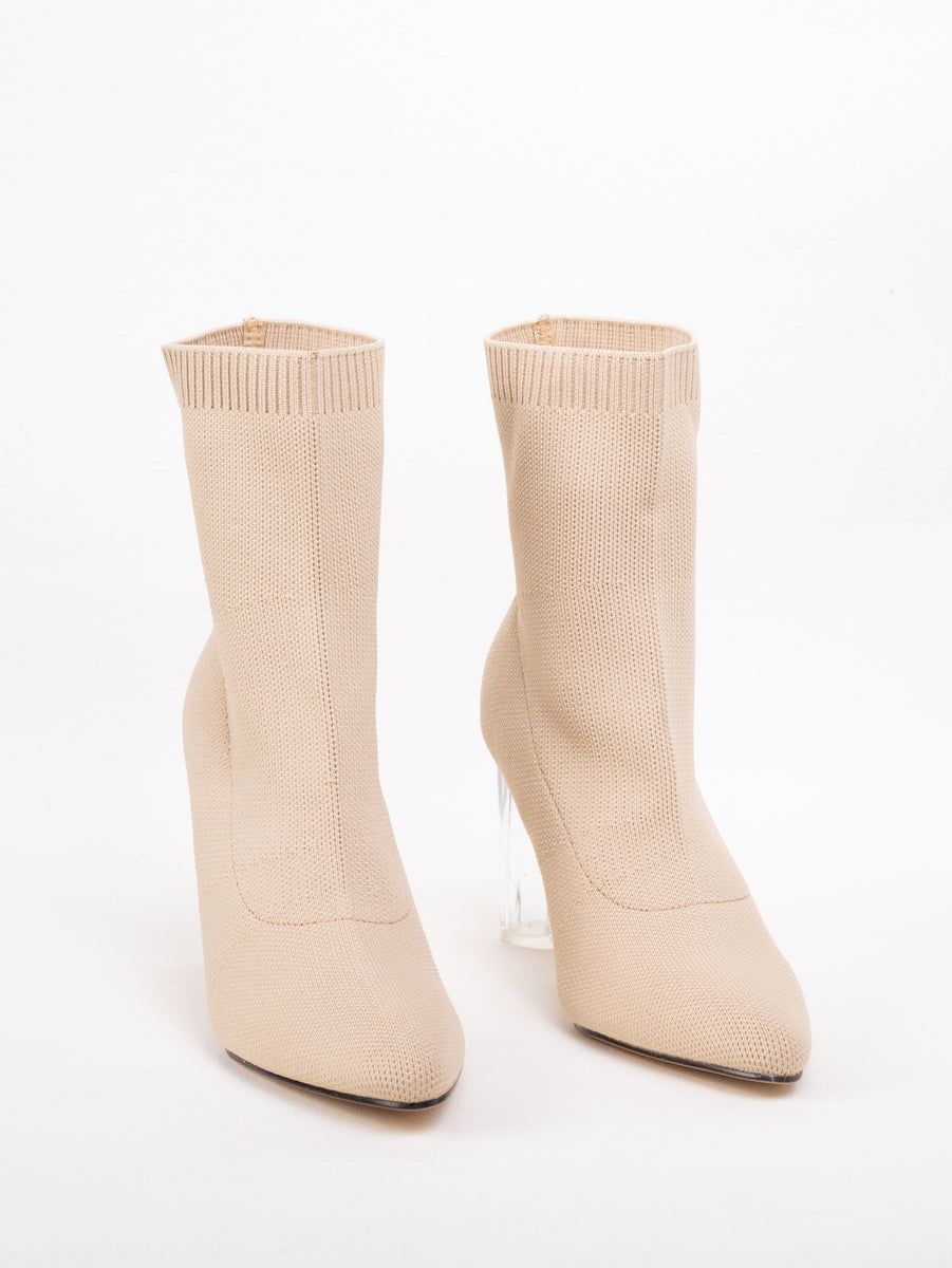 Beige Asos Botin Calcetin Calcetín Hm Botines Asos Botas Montaña