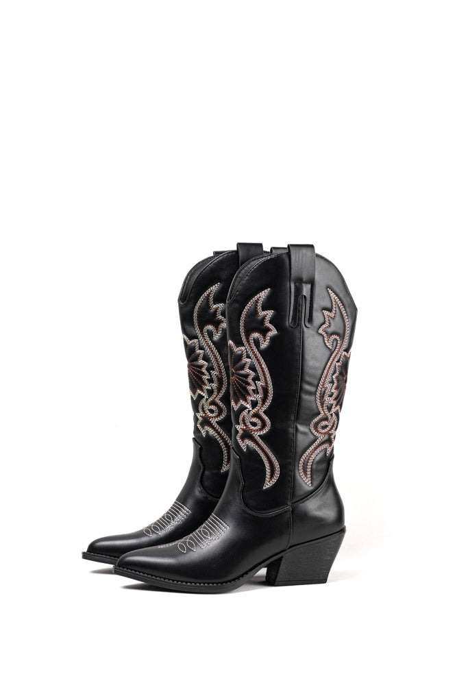 Botas Negras Botas Cowboy Mujer Outlet Piel Botas Piel Botas