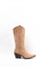 botas cowboy kaki con tacon mediano con cremallera Hemera Studios 3