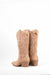 botas cowboy kaki con tacon mediano con cremallera 1 Hemera Studios 3