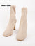 botines calcetin elastico con tacon alto puntera cuadrada corina Hemera Studios